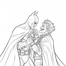 Desenhos do Batman para colorir com cenas de ação, fundo branco e traços grossos, perfeitos para imprimir e pintar