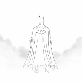 Desenhos do Batman para colorir com cenas de ação, fundo branco e traços grossos, perfeitos para imprimir e pintar