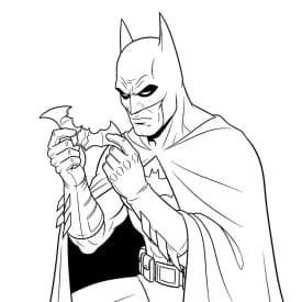 Desenhos do Batman para colorir com cenas de ação, fundo branco e traços grossos, perfeitos para imprimir e pintar