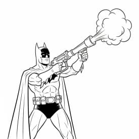 Desenhos do Batman para colorir com cenas de ação, fundo branco e traços grossos, perfeitos para imprimir e pintar