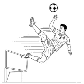 Cristiano Ronaldo com a camisa do Al-Nassr – desenho para colorir Desenhos do Cristiano Ronaldo para Imprimir e Colorir