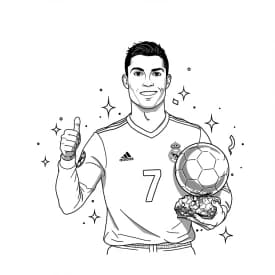 Desenhos do Cristiano Ronaldo para Imprimir e Colorir Desenhos do Cristiano Ronaldo para Imprimir e Colorir