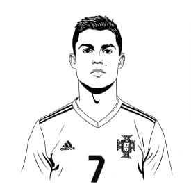 Desenhos do Cristiano Ronaldo para Imprimir e Colorir Desenhos do Cristiano Ronaldo para Imprimir e Colorir