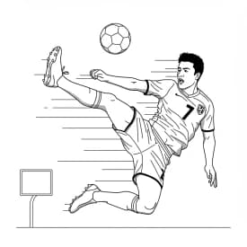 Desenhos do Cristiano Ronaldo para Imprimir e Colorir