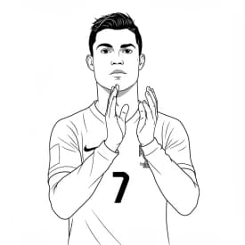 Desenhos do Cristiano Ronaldo para Imprimir e Colorir Desenhos do Cristiano Ronaldo para Imprimir e Colorir