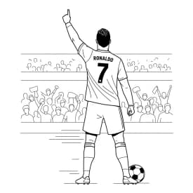 Desenhos do Cristiano Ronaldo para Imprimir e Colorir Desenhos do Cristiano Ronaldo para Imprimir e Colorir