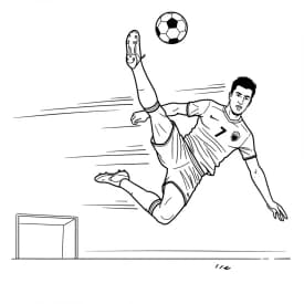 Desenhos do Cristiano Ronaldo para Imprimir e Colorir