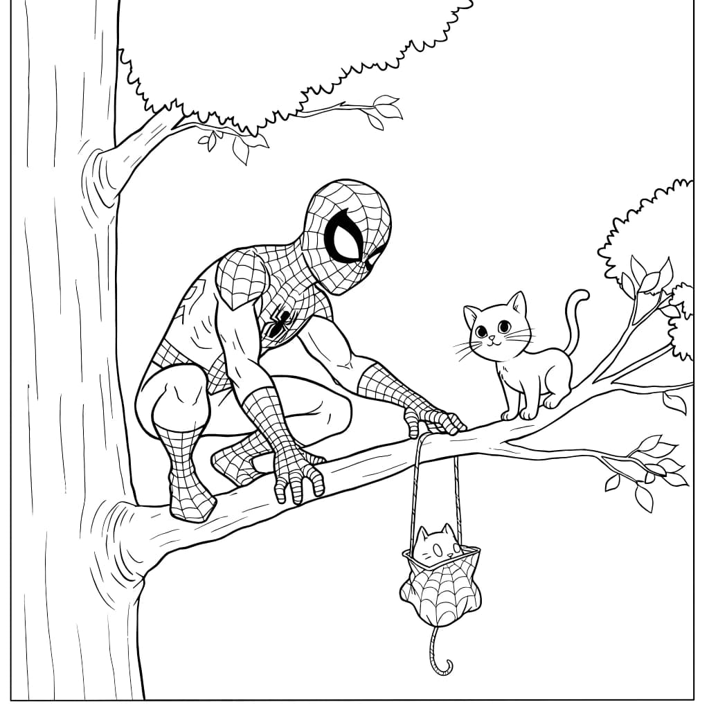 Desenhos do Homem-Aranha para Imprimir e Colorir