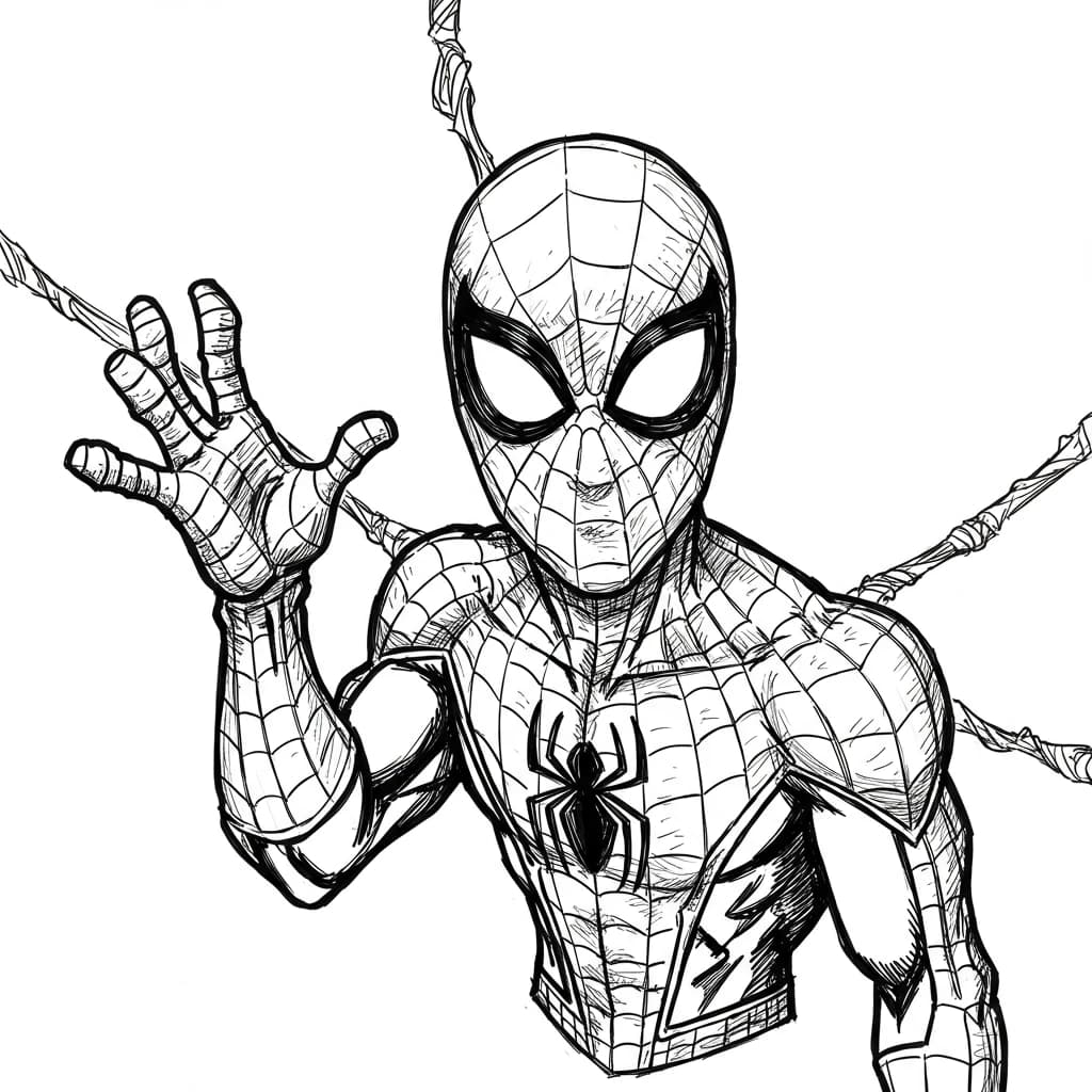 Desenhos do Homem-Aranha para Imprimir e Colorir