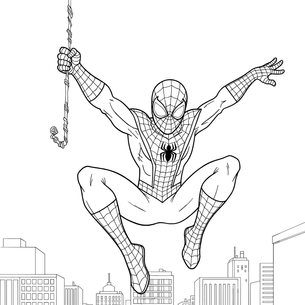 Desenhos do Homem-Aranha para Imprimir e Colorir