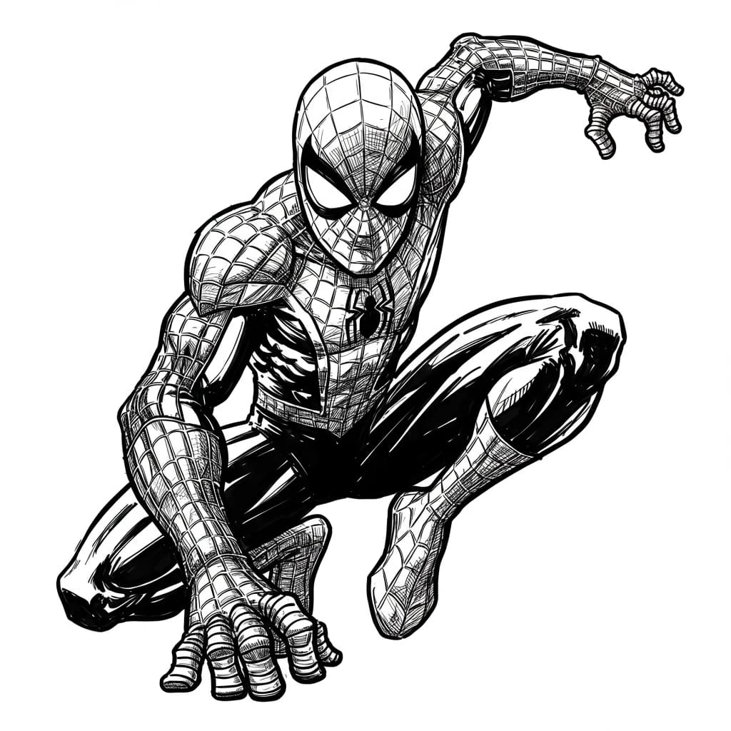 Desenhos do Homem-Aranha para Imprimir e Colorir