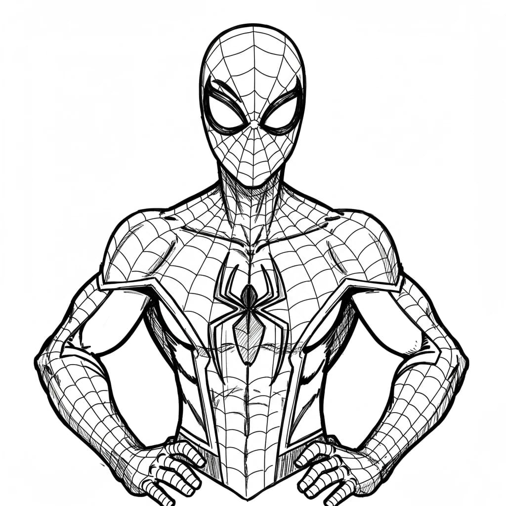 Desenhos do Homem-Aranha para Imprimir e Colorir