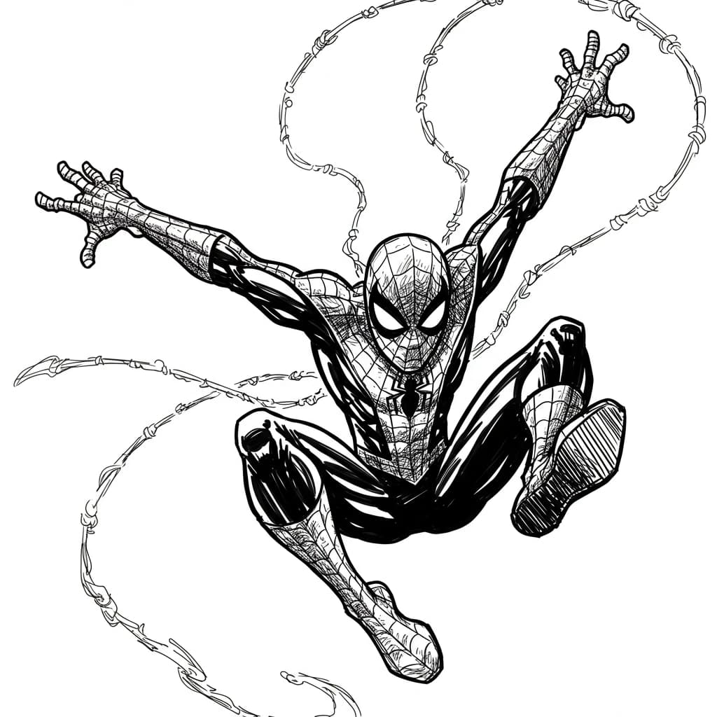 Desenhos do Homem-Aranha para Imprimir e Colorir