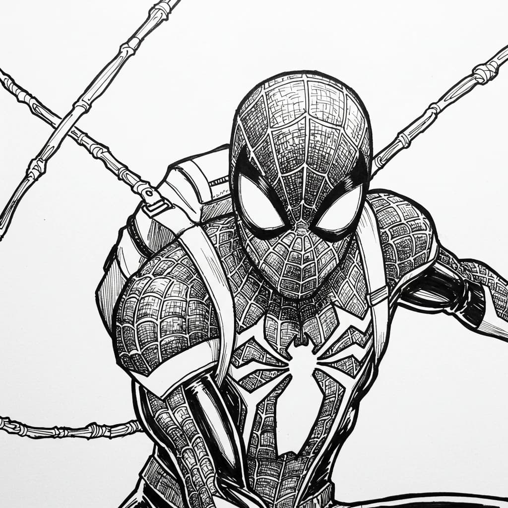 Desenhos do Homem-Aranha para Imprimir e Colorir