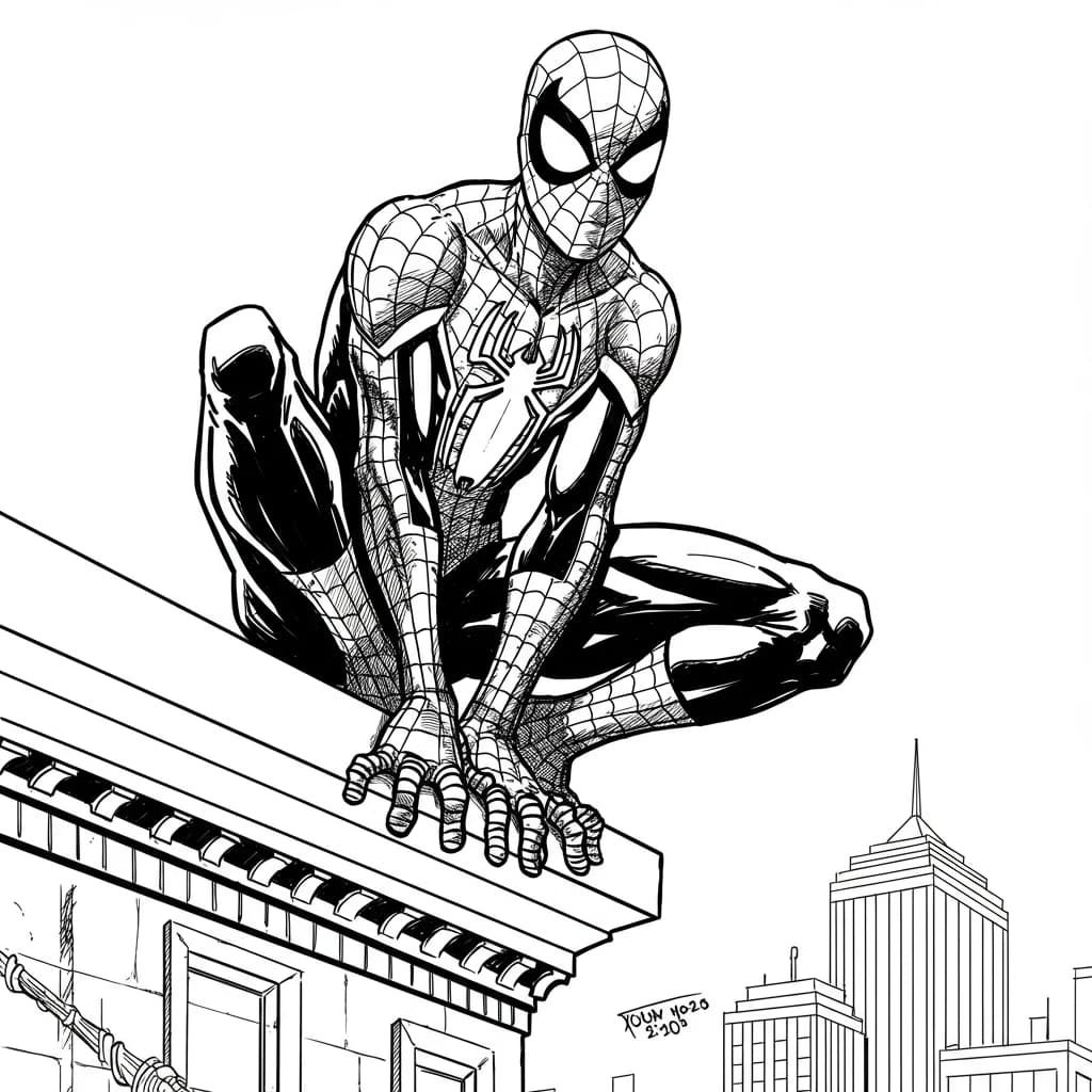 Desenhos do Homem-Aranha para Imprimir e Colorir