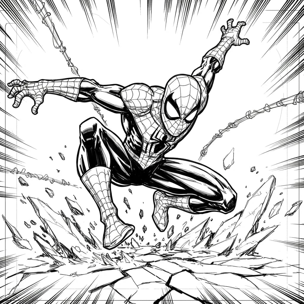 Desenhos do Homem-Aranha para Imprimir e Colorir