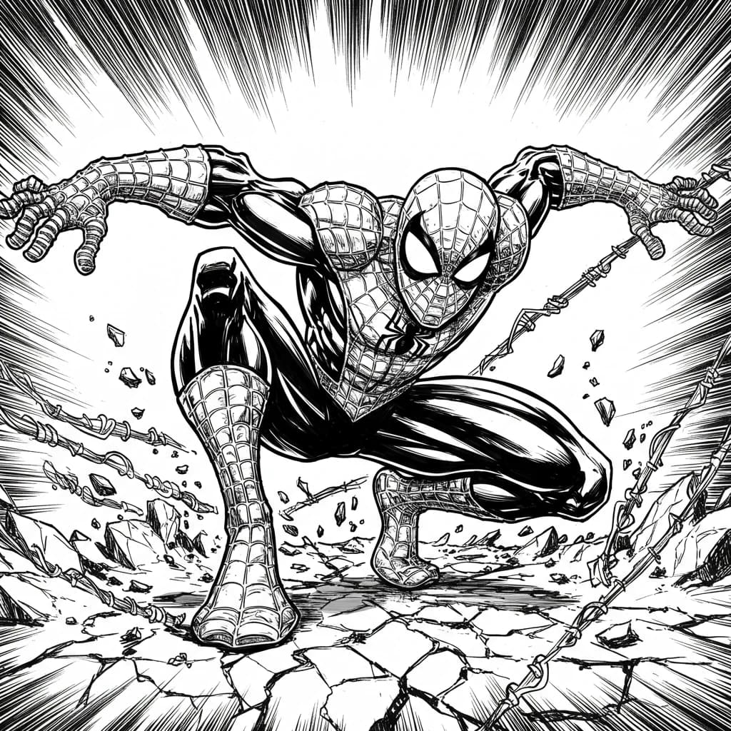 Desenhos do Homem-Aranha para Imprimir e Colorir