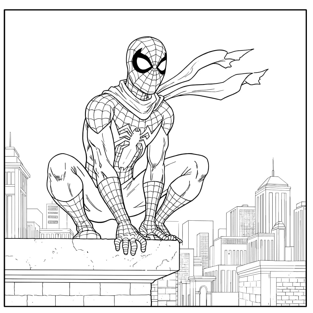 Desenhos do Homem-Aranha para Imprimir e Colorir