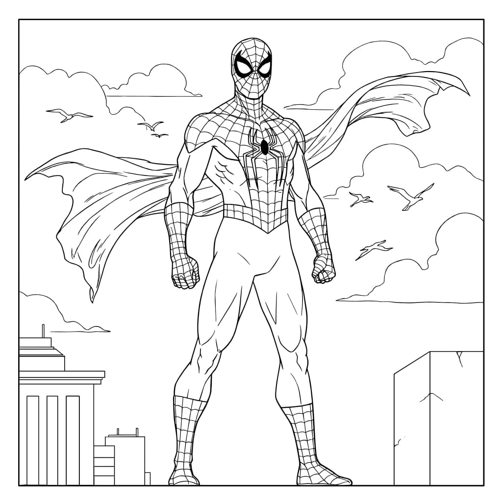 Desenhos do Homem-Aranha para Imprimir e Colorir