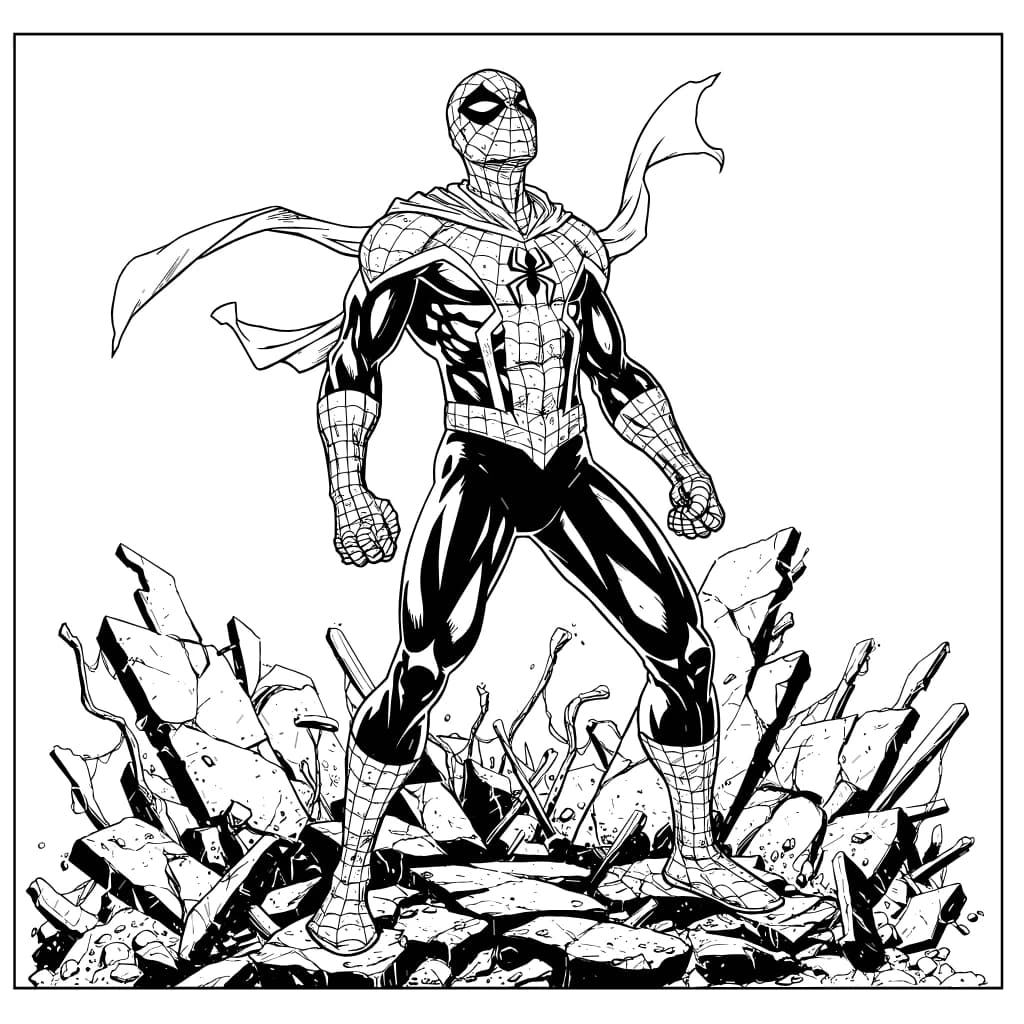 Desenhos do Homem-Aranha para Imprimir e Colorir