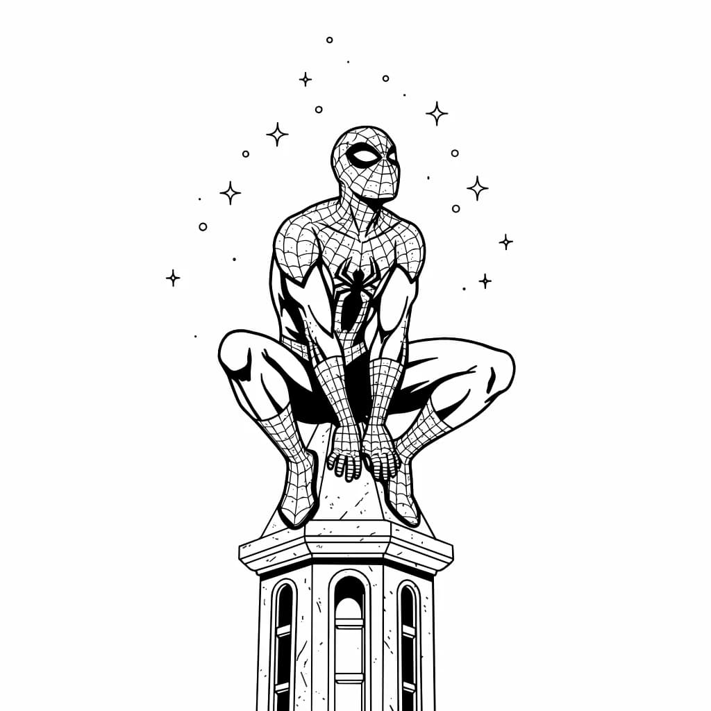 Desenhos do Homem-Aranha para Imprimir e Colorir