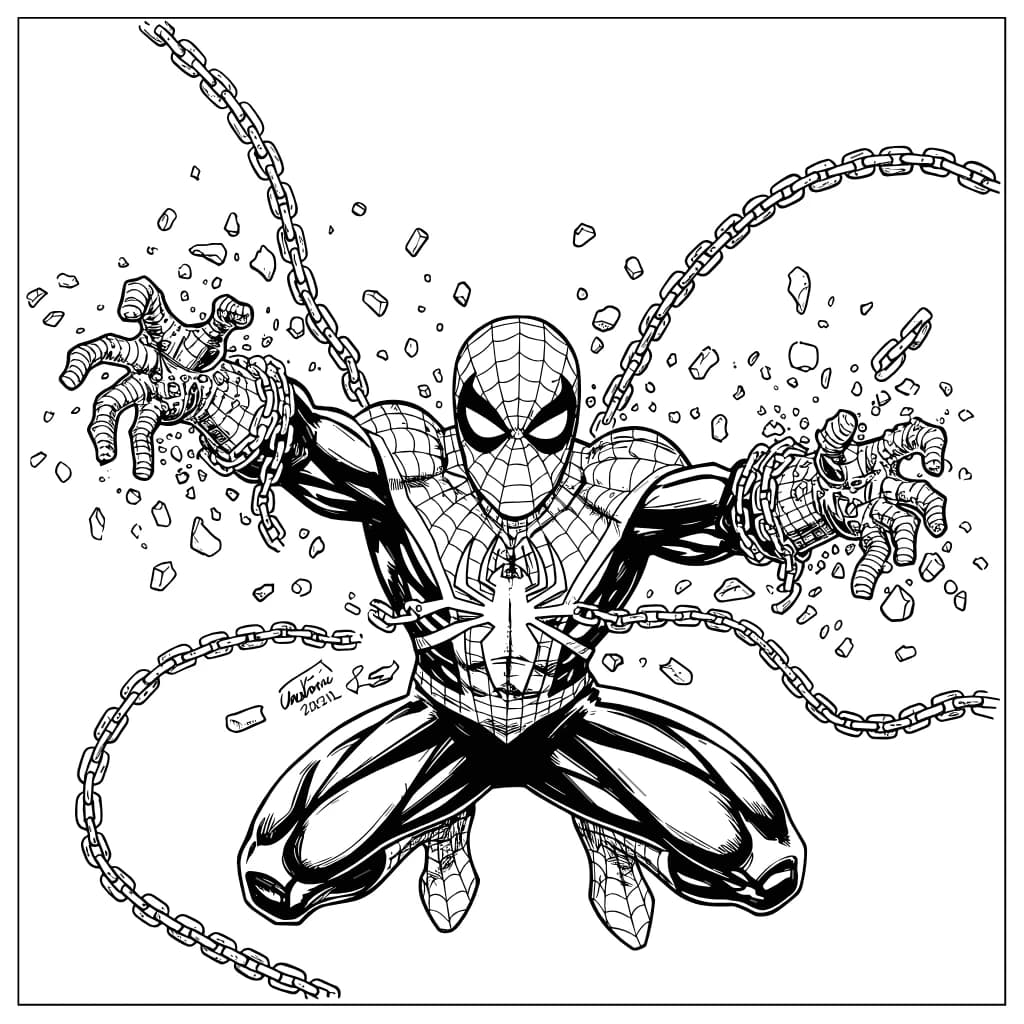 Desenhos do Homem-Aranha para Imprimir e Colorir
