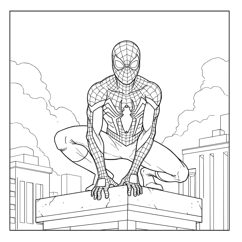 Desenhos do Homem-Aranha para Imprimir e Colorir