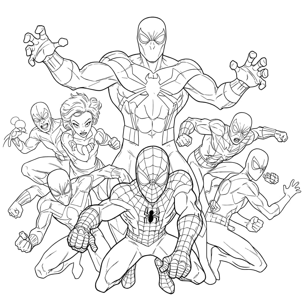 Desenhos do Homem-Aranha para Imprimir e Colorir