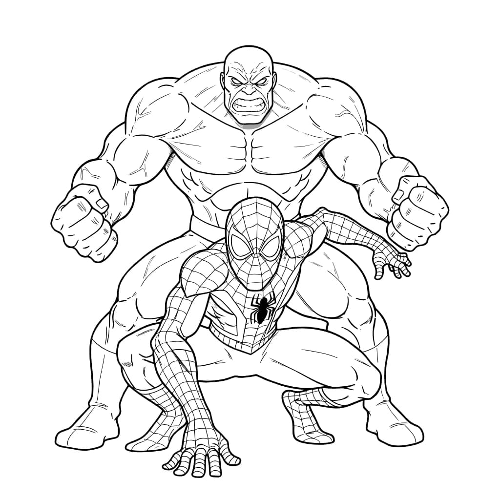 Desenhos do Homem-Aranha para Imprimir e Colorir