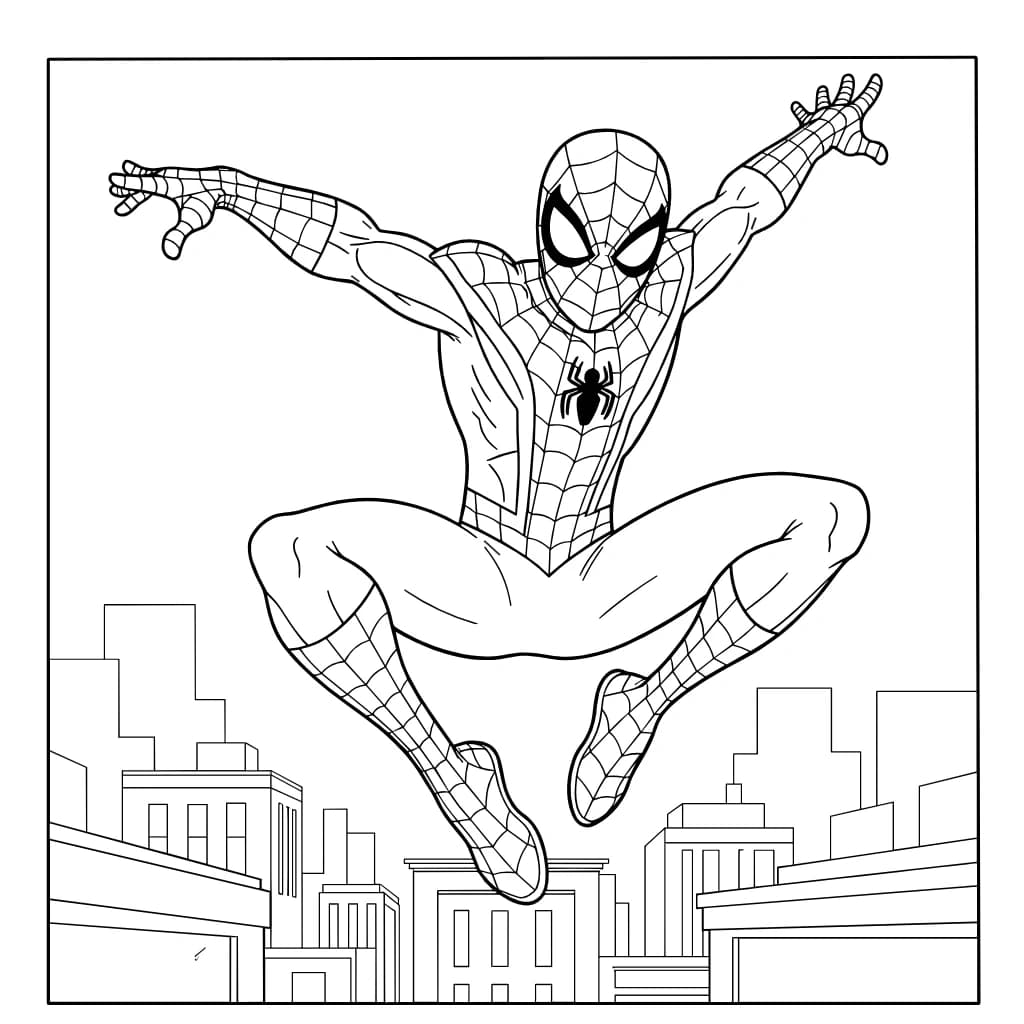 Desenhos do Homem-Aranha para Imprimir e Colorir