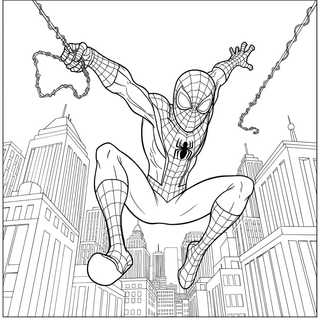 Desenhos do Homem-Aranha para Imprimir e Colorir