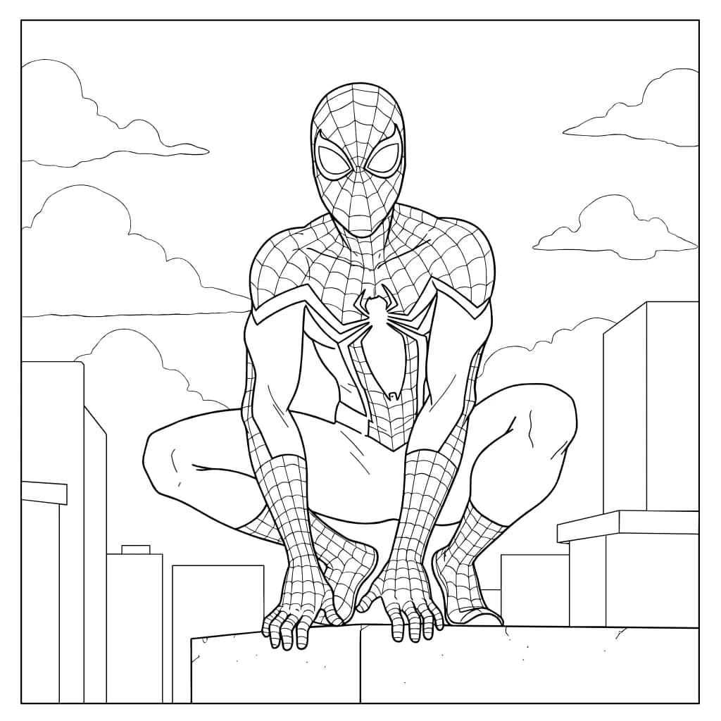 Desenhos do Homem-Aranha para Imprimir e Colorir