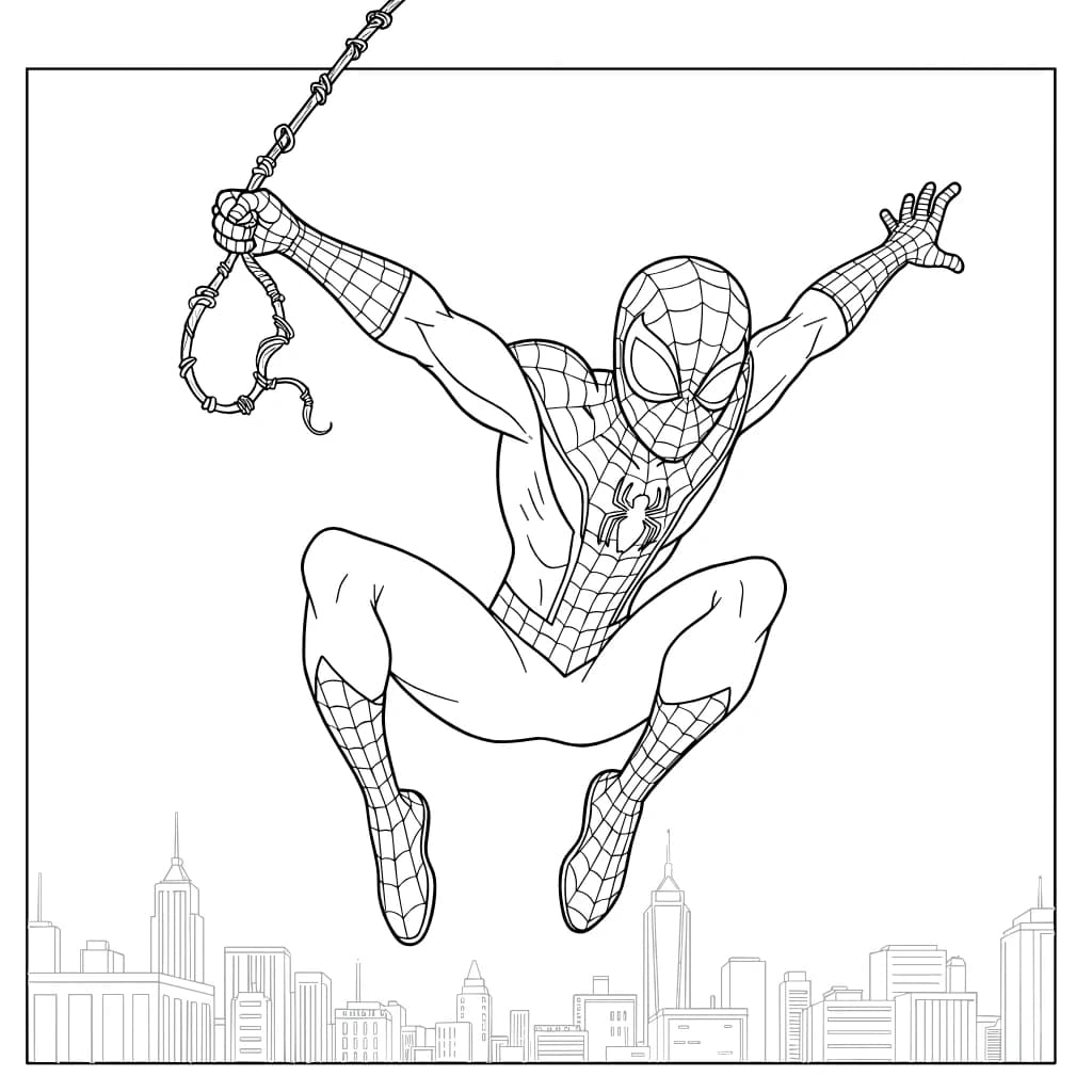 Desenhos do Homem-Aranha para Imprimir e Colorir