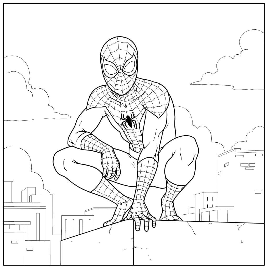 Desenhos do Homem-Aranha para Imprimir e Colorir
