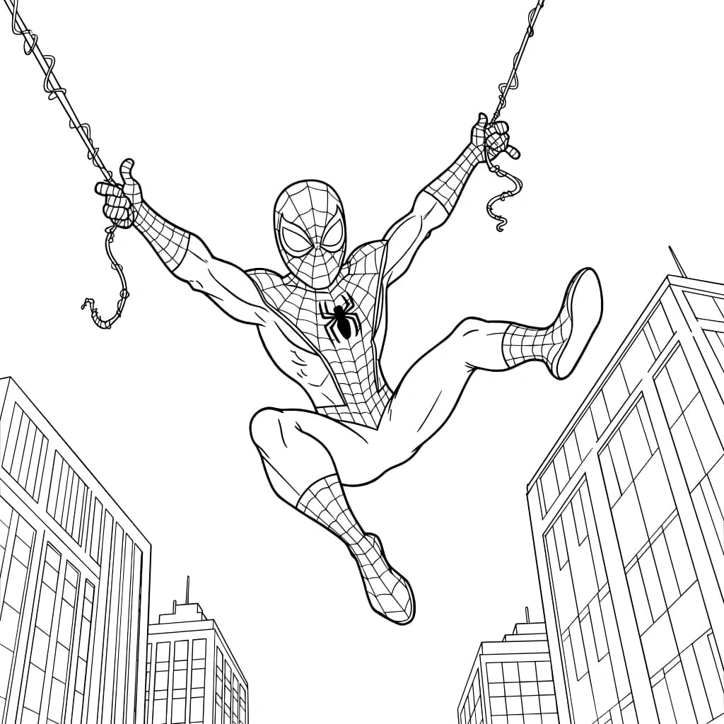 Desenhos do Homem-Aranha para Imprimir e Colorir
