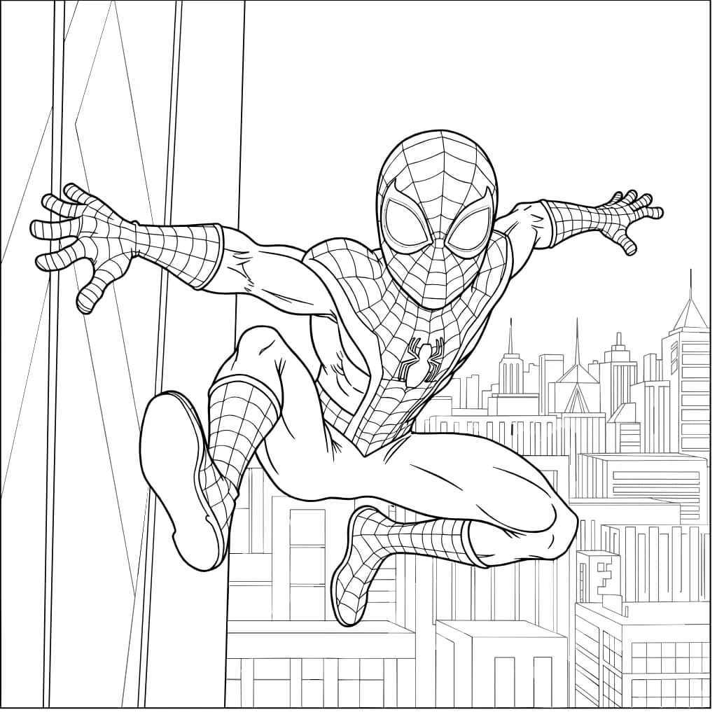 Desenhos do Homem-Aranha para Imprimir e Colorir
