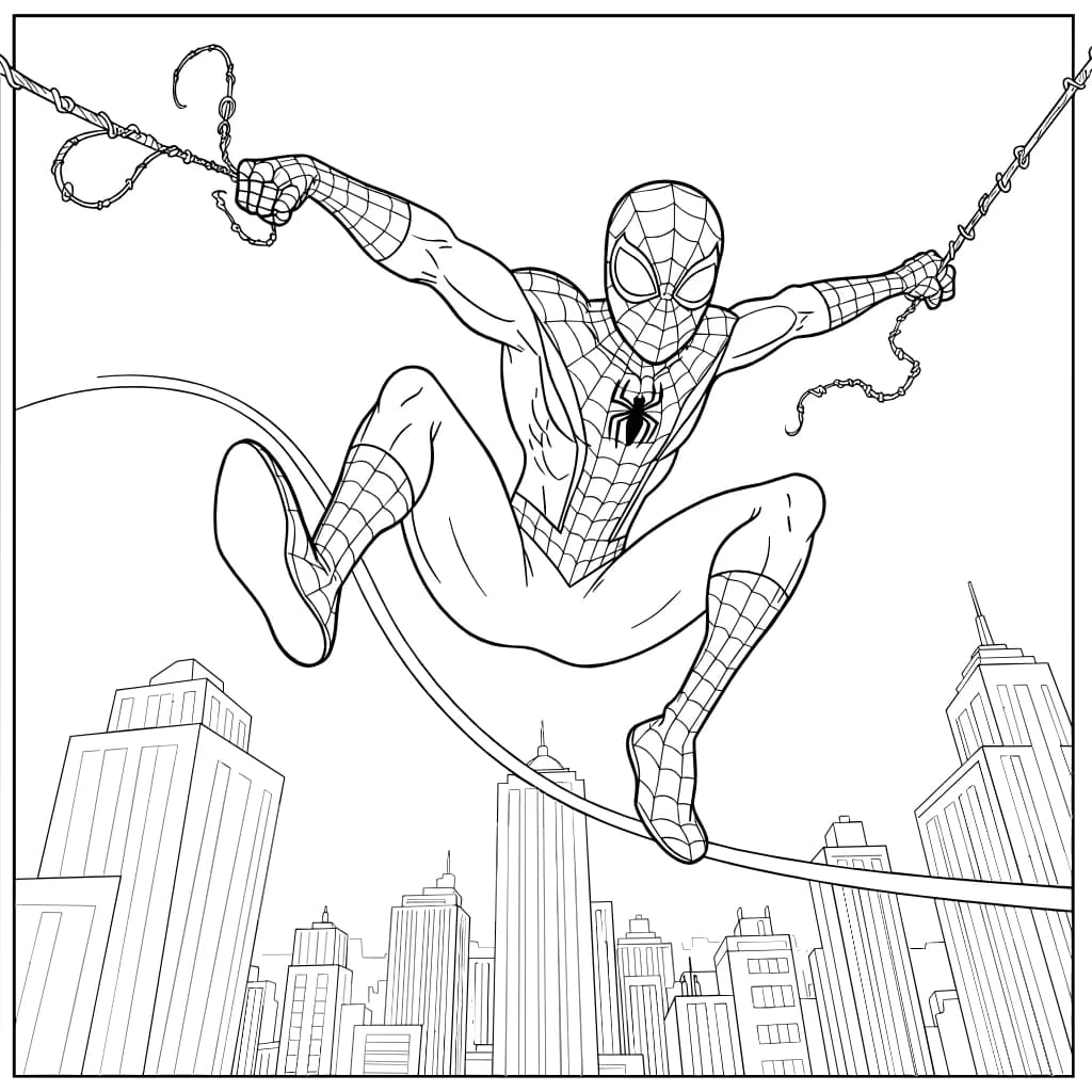 Desenhos do Homem-Aranha para Imprimir e Colorir