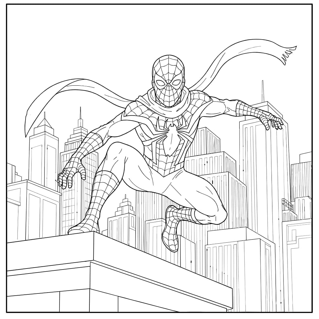Desenhos do Homem-Aranha para Imprimir e Colorir