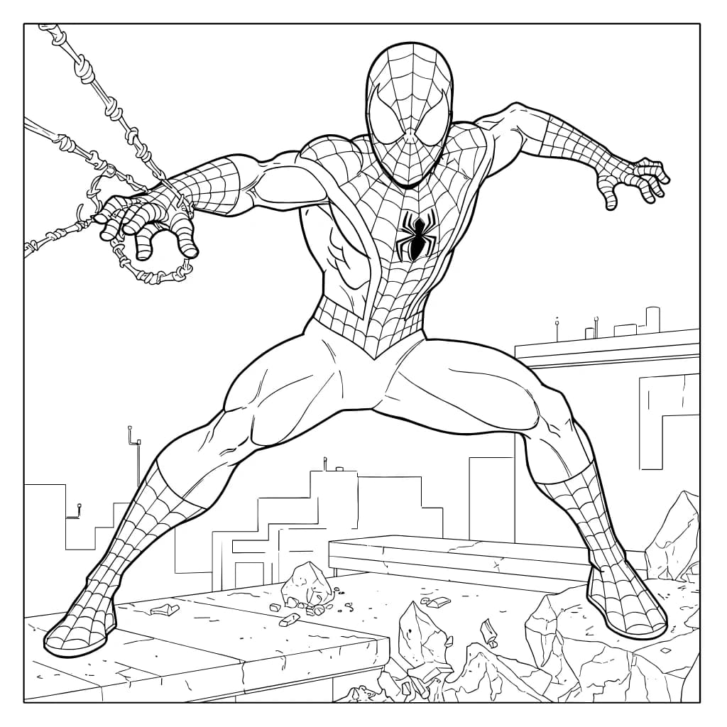Desenhos do Homem-Aranha para Imprimir e Colorir
