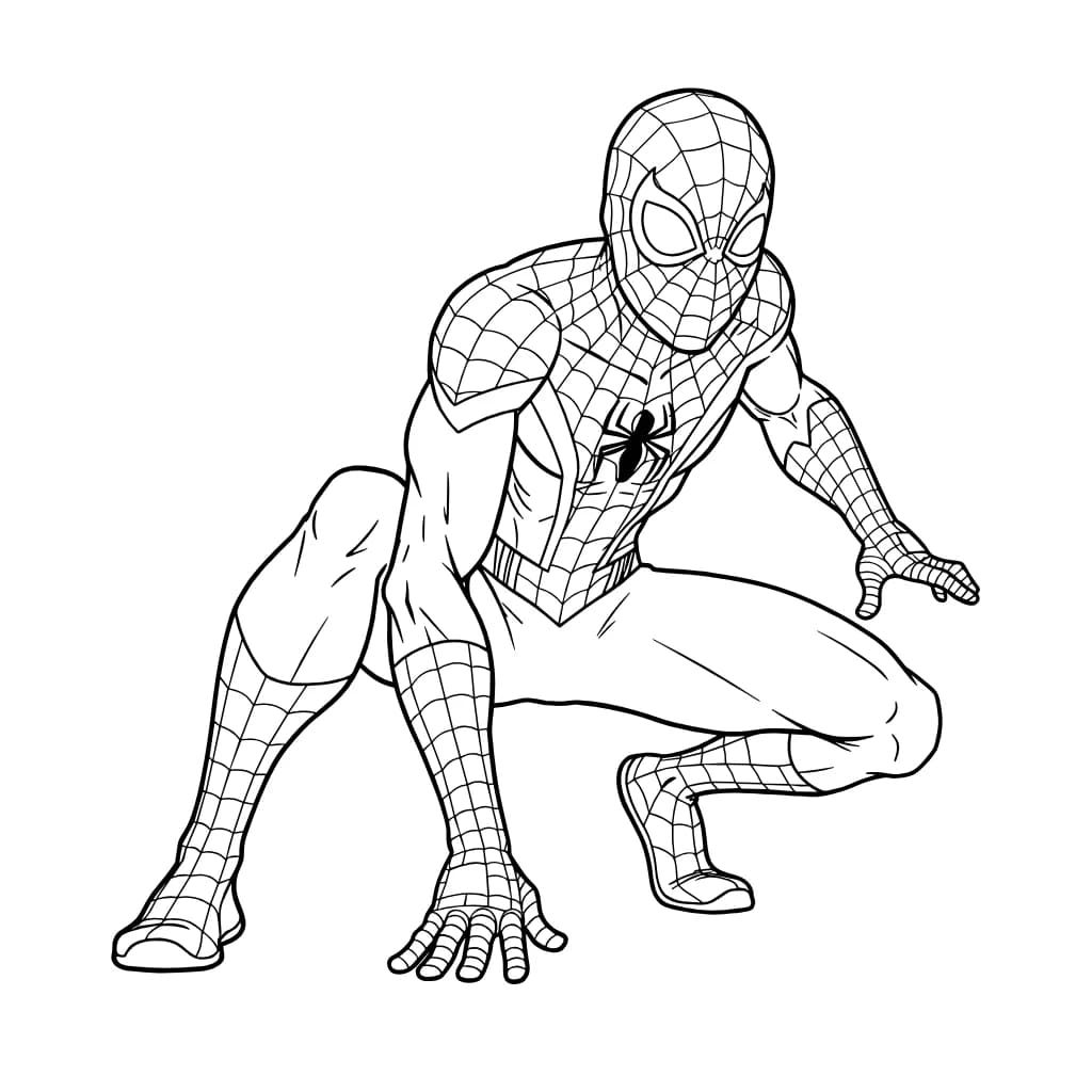 Desenhos do Homem-Aranha para Imprimir e Colorir