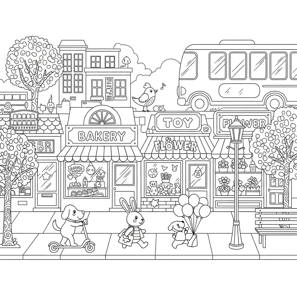 Desenhos Fofos para Colorir para Imprimir e Colorir