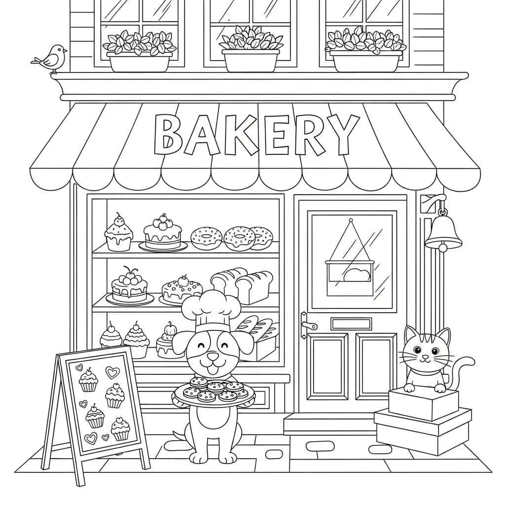 Desenhos Fofos para Colorir para Imprimir e Colorir