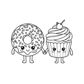 Desenhos Kawaii para Imprimir e Colorir