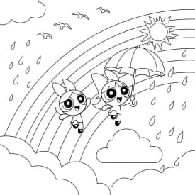 Desenhos para Colorir das Meninas Superpoderosas – Cenas Divertidas para Imprimir