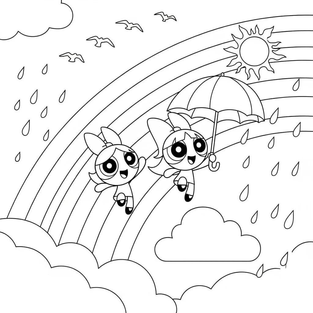 Desenhos para Colorir das Meninas Superpoderosas – Cenas Divertidas para Imprimir