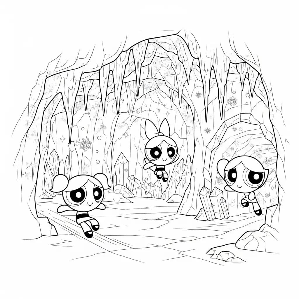 Desenhos para Colorir das Meninas Superpoderosas – Cenas Divertidas para Imprimir