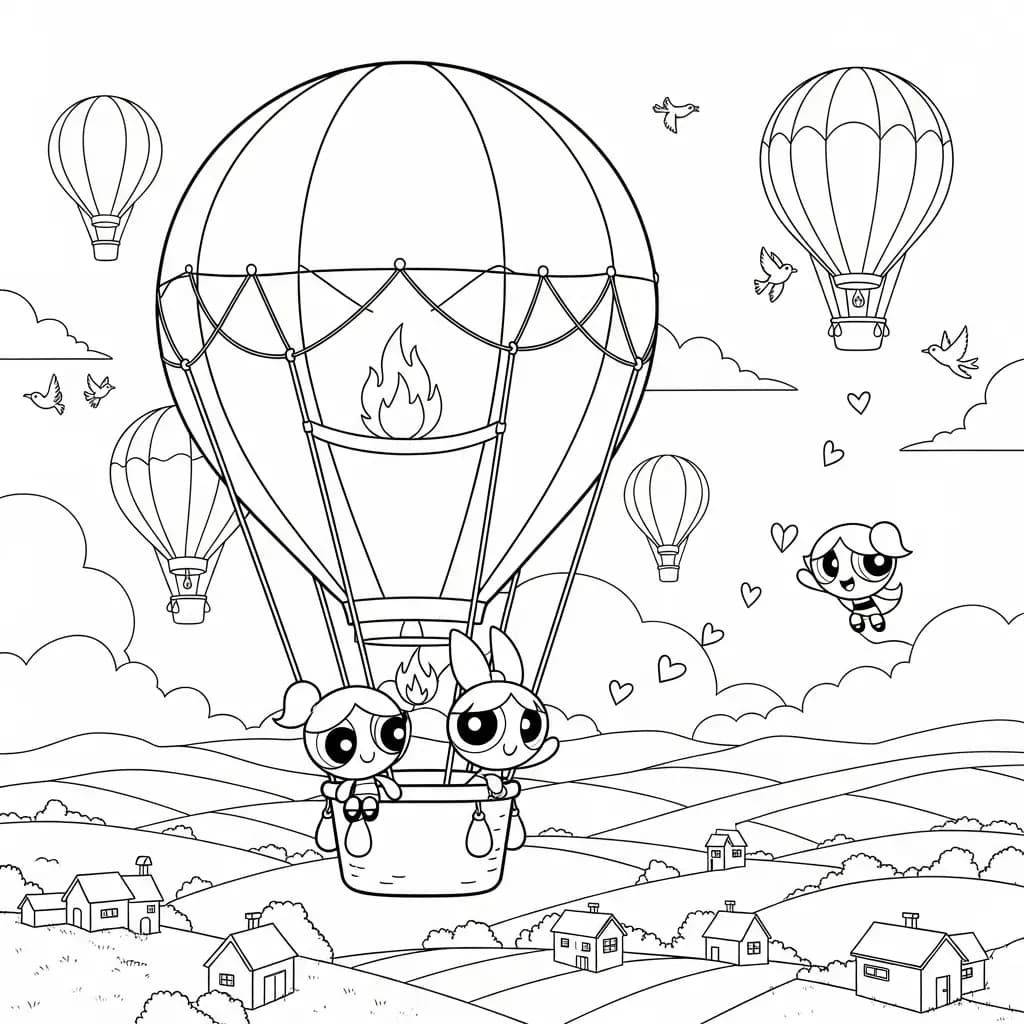 Desenhos para Colorir das Meninas Superpoderosas – Cenas Divertidas para Imprimir