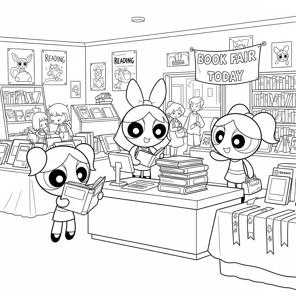 Desenhos para Colorir das Meninas Superpoderosas – Cenas Divertidas para Imprimir