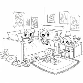 Desenhos para Colorir das Meninas Superpoderosas – Cenas Divertidas para Imprimir