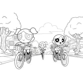 Desenhos para Colorir das Meninas Superpoderosas – Cenas Divertidas para Imprimir